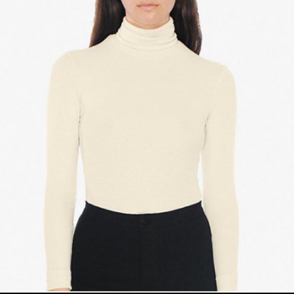 American Apparel Cream Turtleneck